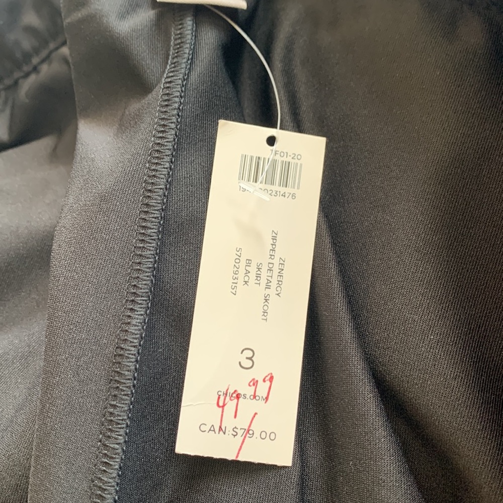 CHICO’S (Size 3) Black Skort - Picture 3 of 5
